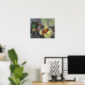 Poster Paul Cezanne - Vie morte avec pommes (Bureau à domicile)