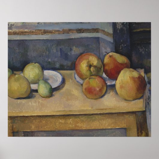 Poster Paul Cezanne - Vie morte avec pommes et poires (Devant)