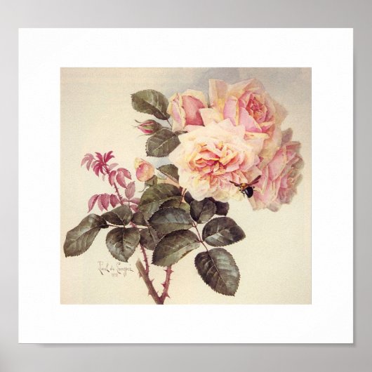 Poster Paul de Longpre (Devant)