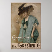 Poster Paul Forestier Champagne Ajouter (Devant)