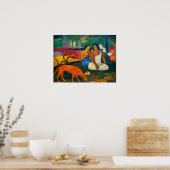 Poster Paul Gauguin - Arearea / Le Chien Rouge (Cuisine)