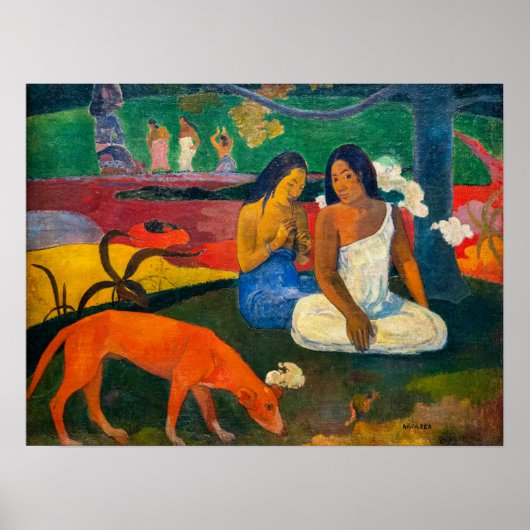 Poster Paul Gauguin - Arearea / Le Chien Rouge (Devant)