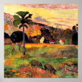 Poster Paul Gauguin, célèbre peinture, Viens ici, (Devant)