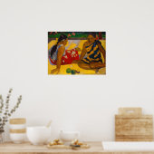 Poster Paul Gauguin - Femmes tahitiennes / Parau Api (Cuisine)