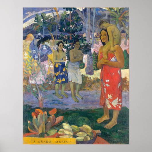 Poster Paul Gauguin - Hail Mary / Ia Orana Maria (Devant)