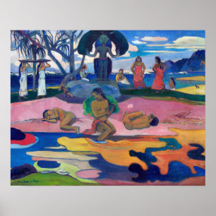 Poster Paul Gauguin - Jour de la déesse / Mahana no atua