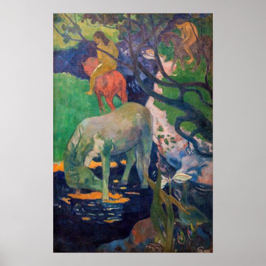 Poster Paul Gauguin - Le Cheval Blanc (Devant)