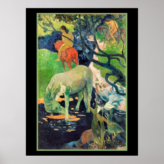 Poster Paul Gauguin, Le Cheval Blanc (Devant)