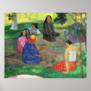 Poster Paul Gauguin   Les Parau Parau (Les Gossipers)
