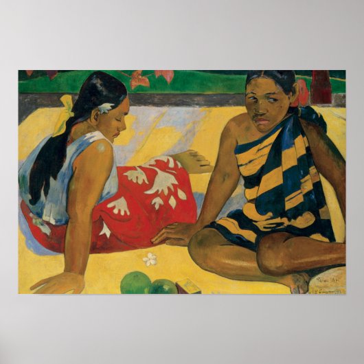 Poster Paul Gauguin - Parau Api. Quelles nouvelles (Devant)