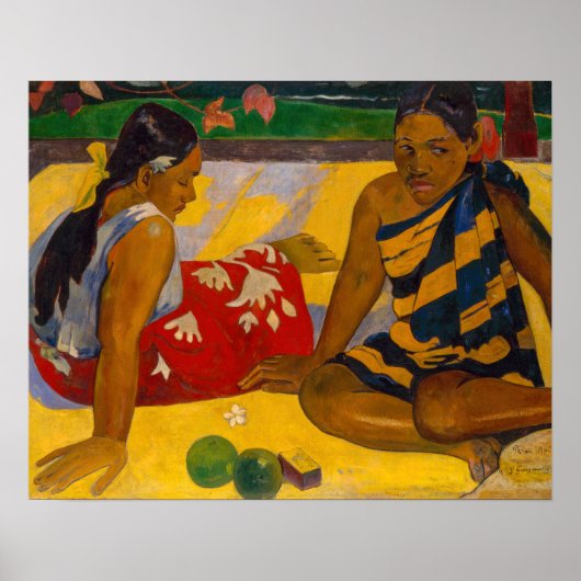 Poster Paul Gauguin - Parau Api / Quoi de neuf ? (Devant)