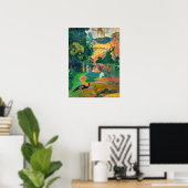 Poster Paul Gauguin - Paysage avec Peacocks / Matamoe (Bureau à domicile)