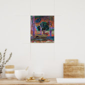 Poster Paul Gauguin - Paysage avec un cochon et un cheval (Cuisine)