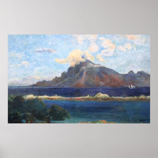 Poster Paul Gauguin Paysage de Te vaa (Devant)
