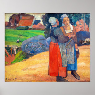 Poster Paul Gauguin - Paysannes Bretonnes