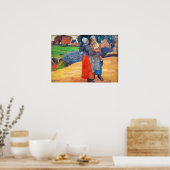Poster Paul Gauguin - Paysannes Bretonnes (Cuisine)