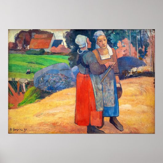 Poster Paul Gauguin - Paysannes Bretonnes (Devant)