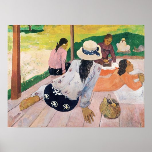 Poster Paul Gauguin Siesta Peinture Art Print (Devant)