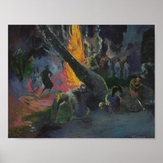 Poster Paul Gauguin - Upa Upa (The Fire Dance) (Devant)