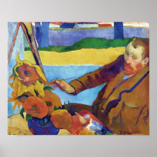Poster Paul Gauguin Vincent van Gogh Peinture tournesols