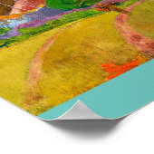 Poster Paul Gauguin's Tahitian Landscape famous painting (Coin)