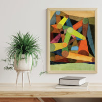 Paul Klee a ouvert l'Abstrait de la montagne