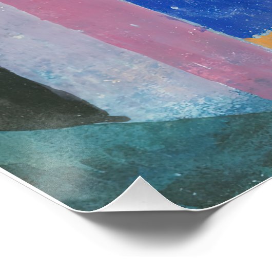 Poster Paul Klee Architecture colorée (Coin)