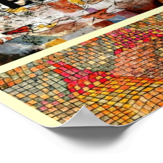 Poster Paul Klee Art Collage with Quotation (Coin)