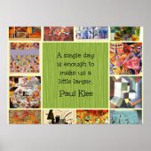 Poster Paul Klee Art Collage with Quotation (Devant)