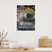 Poster Paul Klee art : Dans les Maisons de Saint Germain (Cuisine)