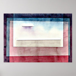 Poster Paul Klee art: Resting, painting by Paul Klee