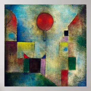Poster  Paul Klee : Ballons rouges