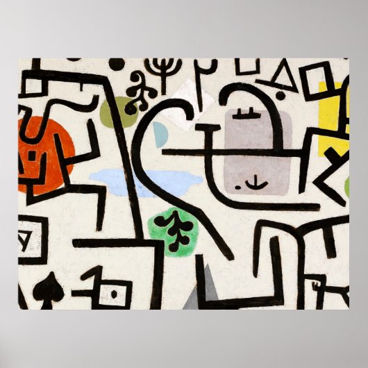 Poster Paul Klee, Bauhaus Abstract Art (Devant)