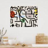 Poster Paul Klee, Bauhaus Abstract Art (Cuisine)