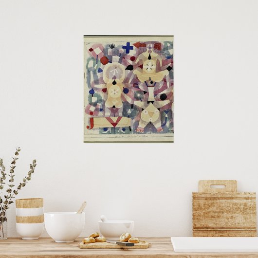 Poster Paul Klee, Carnaval dans la neige, (Cuisine)