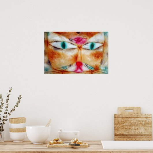 Poster Paul Klee Cat et Bird (Cuisine)