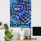Poster Paul Klee célèbre peinture, Captive, (Bureau à domicile)