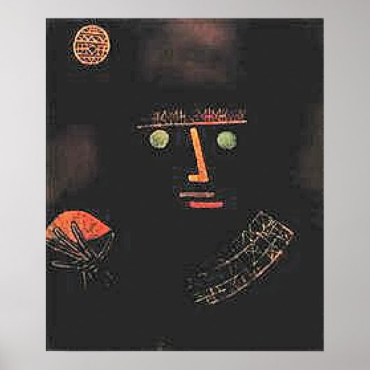 Poster Paul Klee, Chevalier Noir, (Devant)