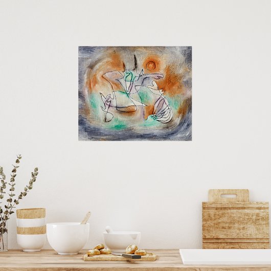 Poster Paul Klee - Chien Hurleur, (Cuisine)