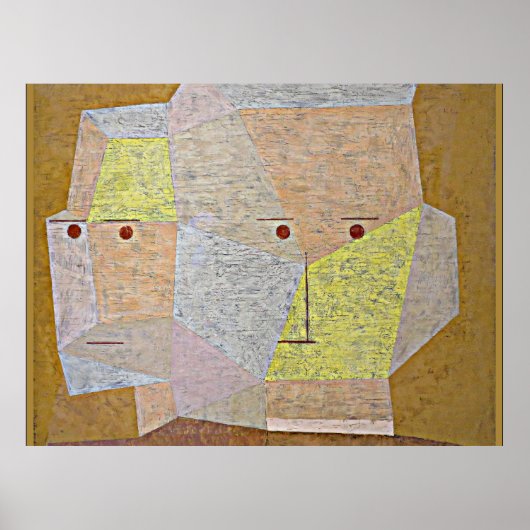 Poster Paul Klee - Deux Têtes (Devant)