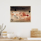 Poster Paul Klee - Dix-sept, Fou, (Cuisine)