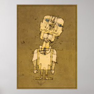 Poster Paul Klee Fantôme d'un Génie Art Abstrait Vintage