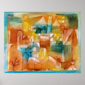 Poster Paul Klee, Fascade Brown-Green, (Devant)