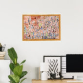 Poster Paul Klee, Feuillage clairsemé, (Bureau à domicile)