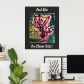 Poster Paul Klee Fire Clown (Bureau à domicile)