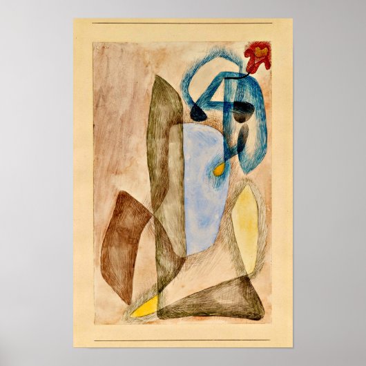 Poster Paul Klee - Fleur en mars, (Devant)