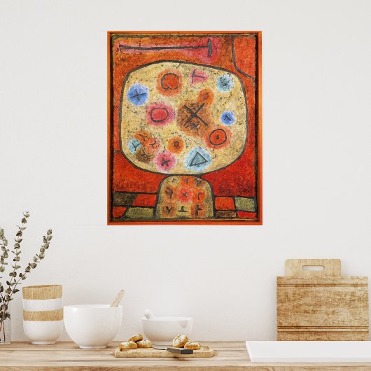 Poster Paul Klee, Fleurs en Pierre, (Cuisine)