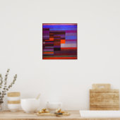 Poster Paul Klee Incendie dans l'affiche du soir (Cuisine)