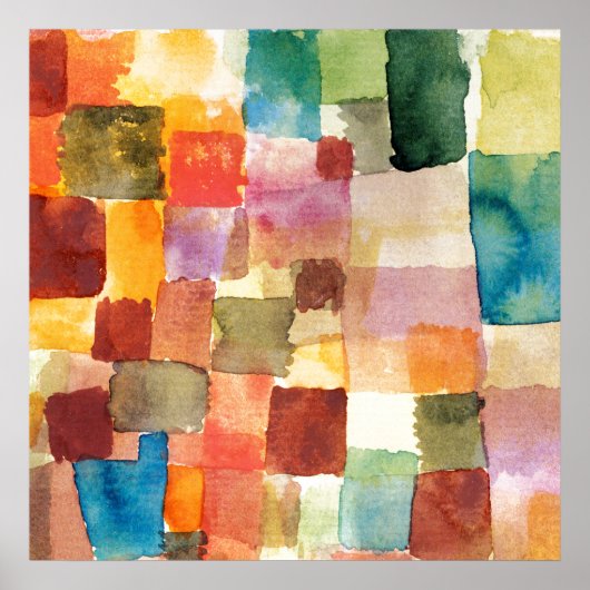 POSTER : PAUL KLEE : INTITULÉ, 1914 (Devant)