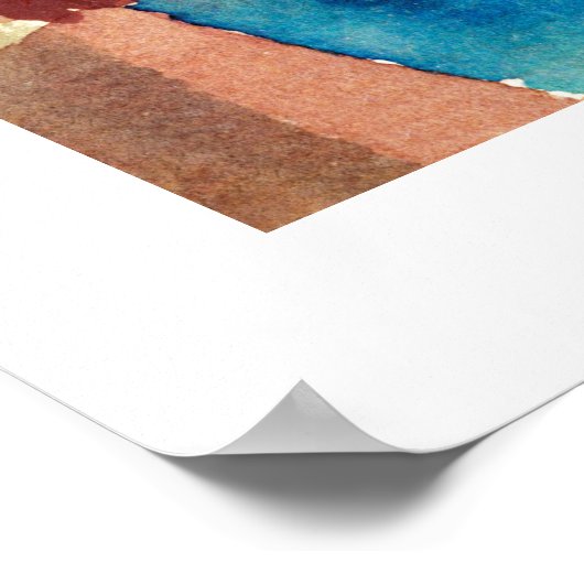 POSTER : PAUL KLEE : INTITULÉ, 1914 (Coin)